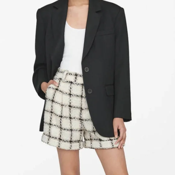 Anine bing Becky tweed shorts - Picture 2 of 6
